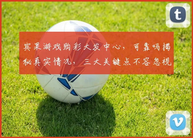 宾果游戏购彩大发中心，可靠吗揭秘真实情况，三大关键点不容忽视，谨慎选择